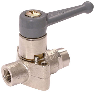 1/4" x 7mm DOUBLE FEMALE STANDARD BALL VALVE - LE-6402 07 13